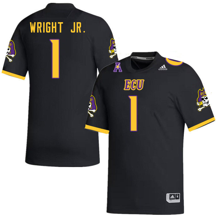 Winston Wright Jr. ECU Jersey,East Carolina Pirates #1 Winston Wright Jr. Jersey Youth College-Black